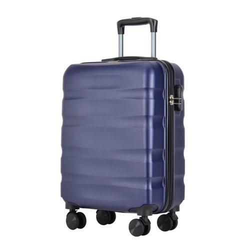 Bontour Wave S kék Ryanair 55x40x20 bőrönd, kabinbőrönd