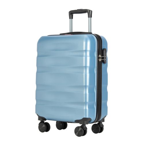 Bontour Wave S Jégkék Ryanair 55x40x20 bőrönd, kabinbőrönd