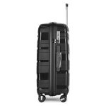 Bontour Flow Fekete M feladott 20kg bőrönd