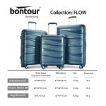 Bontour Flow Kék L feladható 20-23kg bőrönd