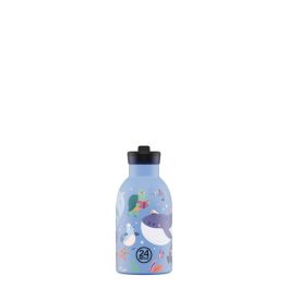   24BOTTLES Kids Clima 330ml rozsdamentes acél termosz szívószálas kupakkal, Ocean Friends
