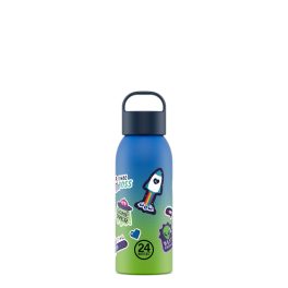   24BOTTLES Young Clima 500ml rozsdamentes acél termosz szívószálas kupakkal, Bob Squad
