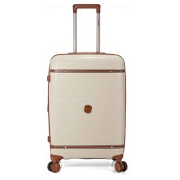 Benzi bézs L bővíthető feladható 20-23kg bőrönd
