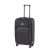 TraveLux light közepes bőrönd puha 68x45x25 cm fekete