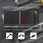 TraveLux light közepes bőrönd puha 68x45x25 cm fekete