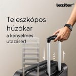 TraveLux Pro közepes bőrönd keményfedeles 55x40x20 cm lagúnakék