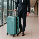 TraveLux Pro nagy bőrönd keményfedeles 76x50x29 cm lagúnakék