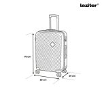 Nagy bőrönd keményfedeles TraveLux Pro 76x50x29 cm lagúnakék