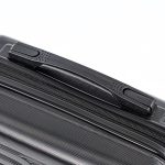 TraveLux Urban kisméretű kézi bőrönd keményfedeles 28x36x16 cm fekete