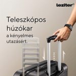 TraveLux Urban közepes bőrönd keményfedeles 68x45x25 cm fekete