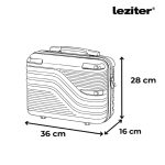 TraveLux Urban kisméretű kézi bőrönd keményfedeles 28x36x16 cm lazacrózsaszín