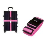 Pink számzáras biztonsági bőröndpánt