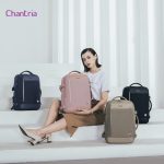 Chantria khaki bővíthető laptoptartós utazótáska, Utazó hátizsák