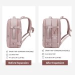 Chantria pink bővíthető laptoptartós utazótáska, Utazó hátizsák