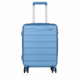   Delta világoskék M Ryanair 55x40x20 bőrönd, kabinbőrönd