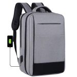 Falcon világos szürke Wizzair 40x30x20 Ryanair 40x30x20 laptoptartós hátizsák