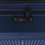 Brooklyn sötétkék L feladható 20-23kg bőrönd