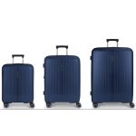 Brooklyn sötétkék L feladható 20-23kg bőrönd