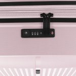 Brooklyn rózsaszín M feladott 20kg bővíthető bőrönd