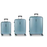 Brooklyn kék L feladható 20-23kg bőrönd