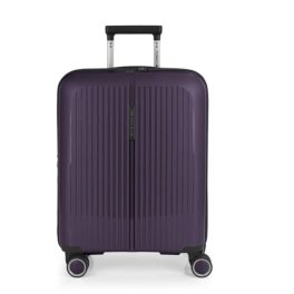   Brooklyn S lila Ryanair 55x40x20 bővíthető bőrönd, kabinbőrönd