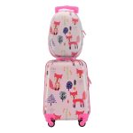 Bontour róka mintás (hátizsák+bőrönd), gyerek bőrönd