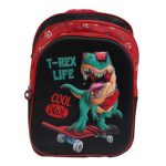 Dínós villogós gyerek táska, kézipoggyász - 40x30x20 táska
