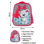 Mackós villogós gyerek táska, kézipoggyász - 40x30x20 táska