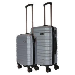 Alfa szürke M bőrönd, kabinbőrönd