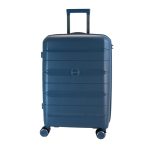 Delta kék M feladott 20kg bőrönd