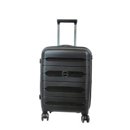 Delta fekete S Wizzair 55x40x23 bőrönd, kabinbőrönd