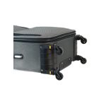 Hotel fekete bővíthető bőrönd