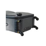 Hotel fekete bővíthető bőrönd