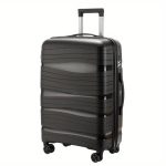 Lima fekete L feladható 20-23kg bőrönd