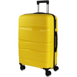 Lima Black sárga L feladható 20-23kg bőrönd