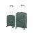 TraveLux Endure III gurulós bőrönd szett sötétzöld