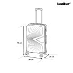 TraveLux Endure III gurulós bőrönd szett barackrózsaszín