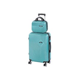 TraveLux Pro IV gurulós bőrönd szett lagúnakék