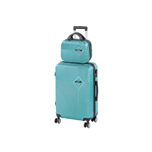 TraveLux Pro IV gurulós bőrönd szett lagúnakék