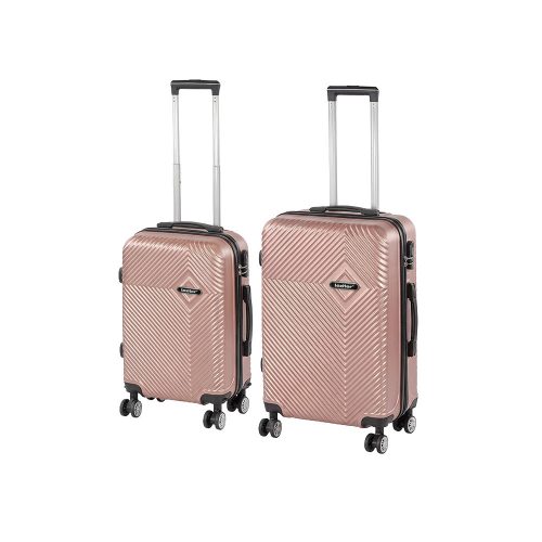 TraveLux Pro IX gurulós bőrönd szett rosegold