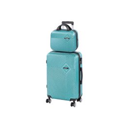 TraveLux Pro VI gurulós bőrönd szett lagúnakék