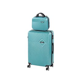 TraveLux Pro V gurulós bőrönd szett lagúnakék