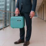 TraveLux Pro XXIV gurulós bőrönd szett lagúnakék