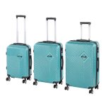 TraveLux Pro XXII gurulós bőrönd szett lagúnakék