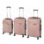 TraveLux Pro XXI gurulós bőrönd szett rosegold