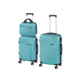 TraveLux Pro XXI gurulós bőrönd szett lagúnakék