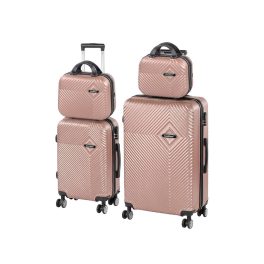TraveLux Pro XXIII gurulós bőrönd szett rosegold