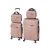 TraveLux Pro XXIII gurulós bőrönd szett rosegold