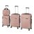 TraveLux Pro XXV gurulós bőrönd szett rosegold
