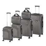 TraveLux Pro XXXXXIV gurulós bőrönd szett szürke